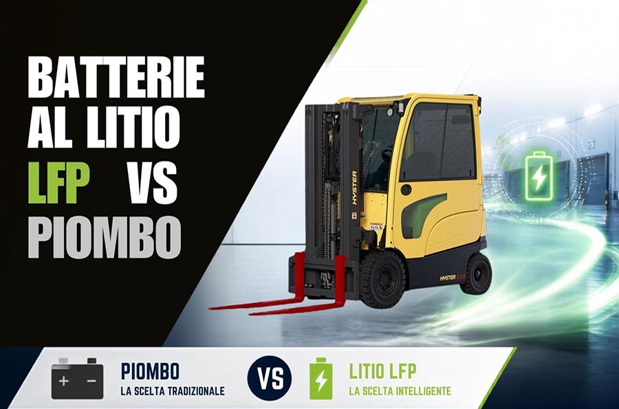 Batterie al litio LFP vs Piombo: la guida Hyster per scegliere l’alimentazione del carrello elevatore