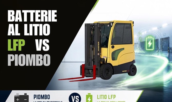 Batterie al litio LFP vs Piombo: la guida Hyster per scegliere l&rsquo;alimentazione del carrello elevatore